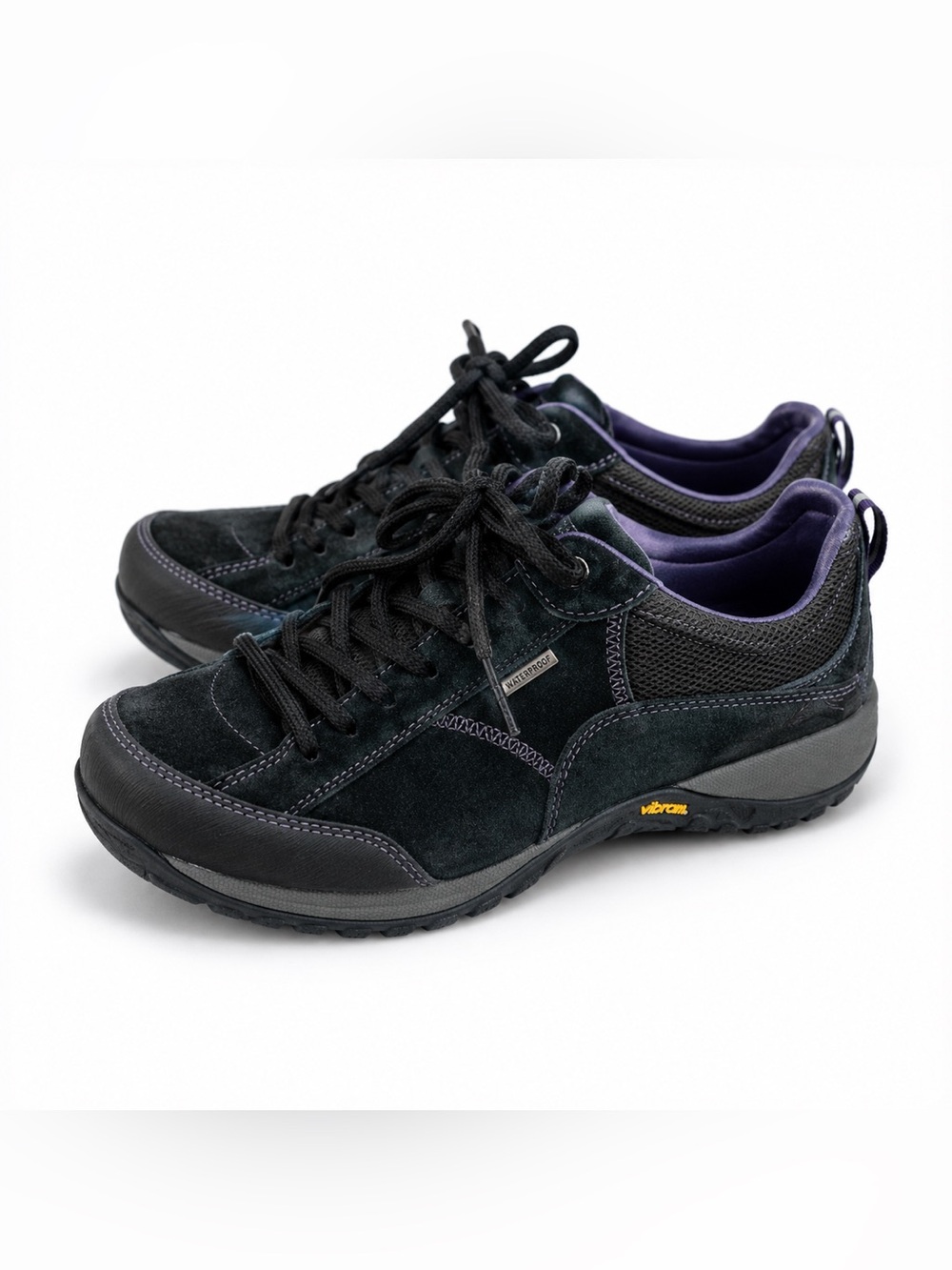 Dansko Paisley Waterproof Walking Hiking Shoes Women 37W Wide Black Vibram
